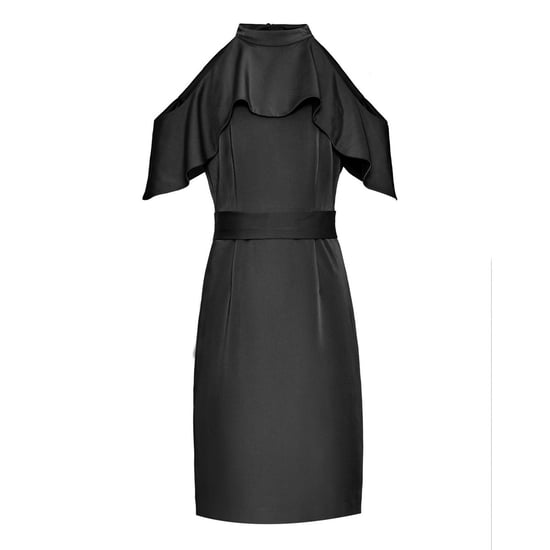 Fitted dress with large ruffles and bare shoulders - Image 6