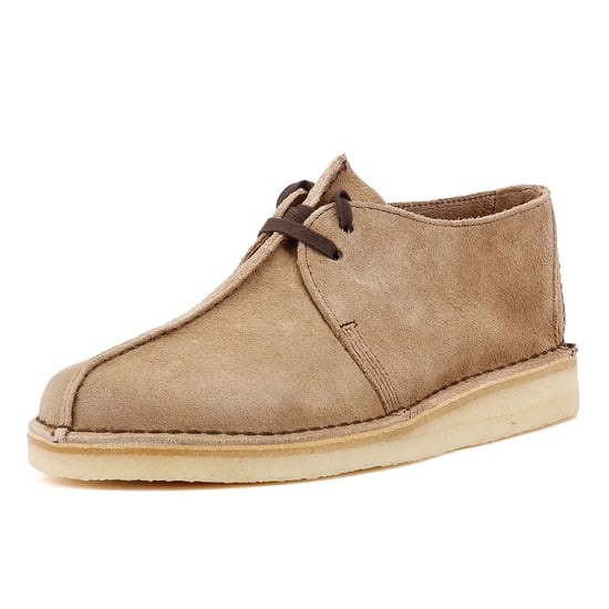 Clarks Originals Desert Trek Wolf Suede Men's Chocolate Brown Shoes - Image 3