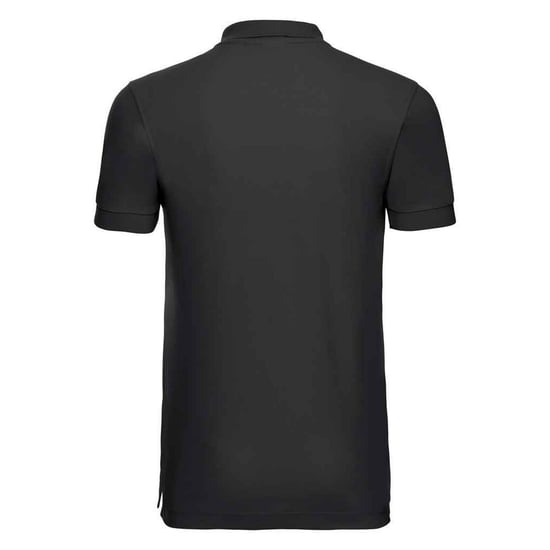 Russell Mens Pique Stretch Polo Shirt (Black)