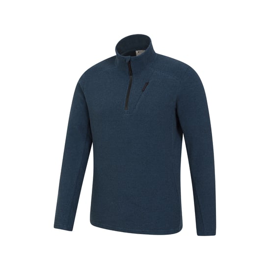 Mountain Warehouse Mens Ridge Half Zip Fleece Top (Blue) - Image 2