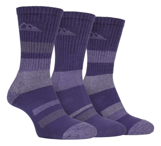3 Pares de Calcetines de Senderismo de Algodón Anti Ampollas para Mujer con Suela Acolchada - Image 1