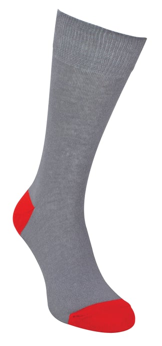 12 Pares Multipack Calcetines de Algodón Negro para Hombre | Sock Snob | Calcetines Transpirables Acolchados Talón y Punta - Gris - Image 2
