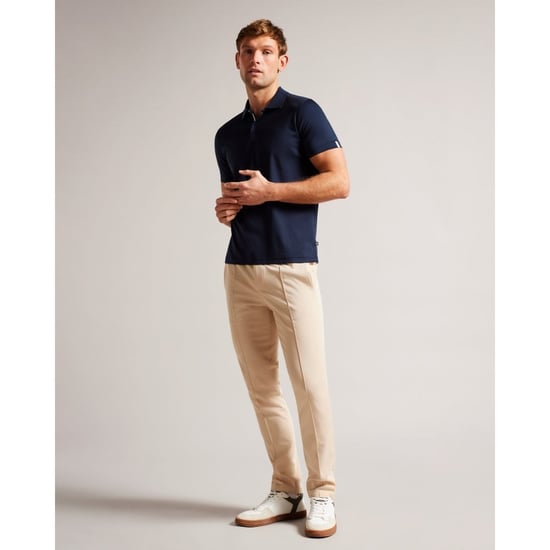 Polo Azul Marino De Tacto Suave Y Corte Slim Zeiter De Ted Baker - Image 2