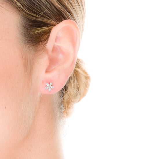 Pendientes Luxenter, aul de plata de ley 925 y circonita brillante con acabado en baño de rodio - Image 2