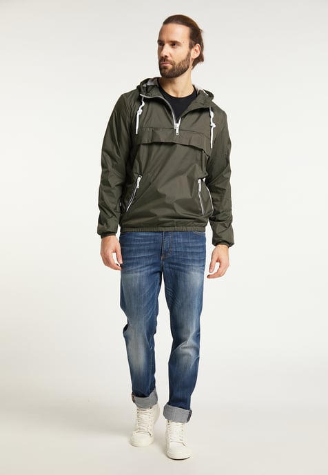 Dreimaster pullover jacket Men dark olive - Image 2