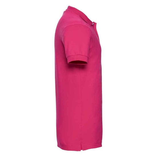 Russell Mens Stretch Polo Shirt (Fuchsia) - Image 3