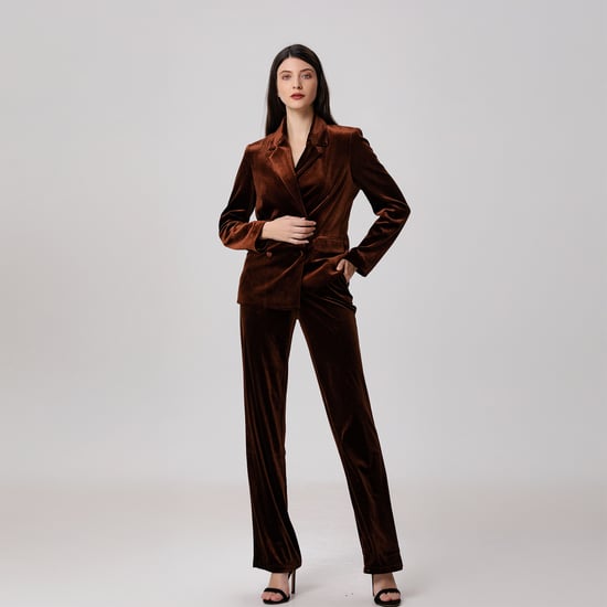 Straight velvet suit pants - Image 5