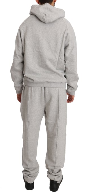 Billionaire Italian Couture Men's Gray Cotton Sweater Pants Tracksuit Set