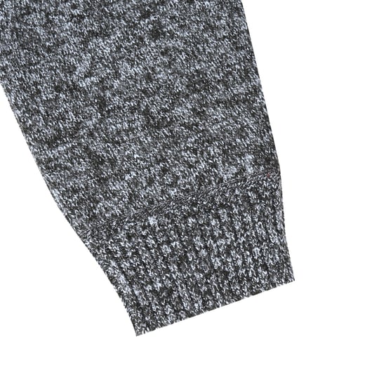 Men's Cardigan with Zip Cardigan Chunky Knit with Stand-Up Collar for Winter Dark Grey - Image 6