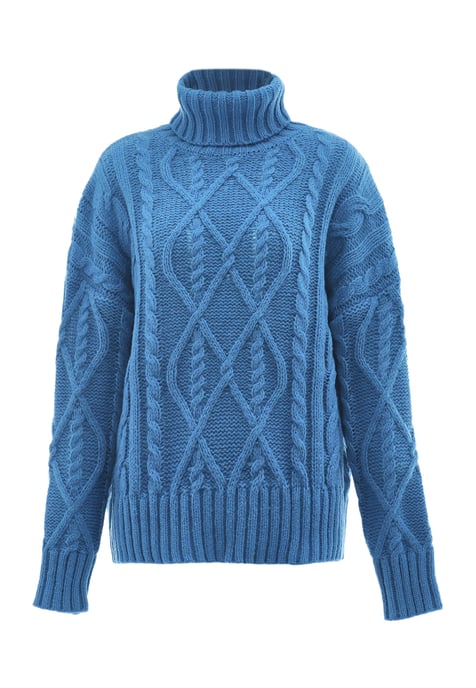 Mymo Turtleneck pullover women turquoise - Image 1