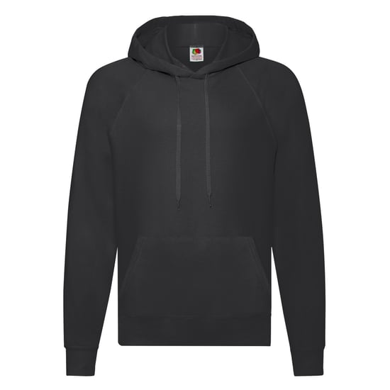 Fruit Of The Loom Unisex Adult Lightweight Hooded Sweatshirt (Black) - Image 1