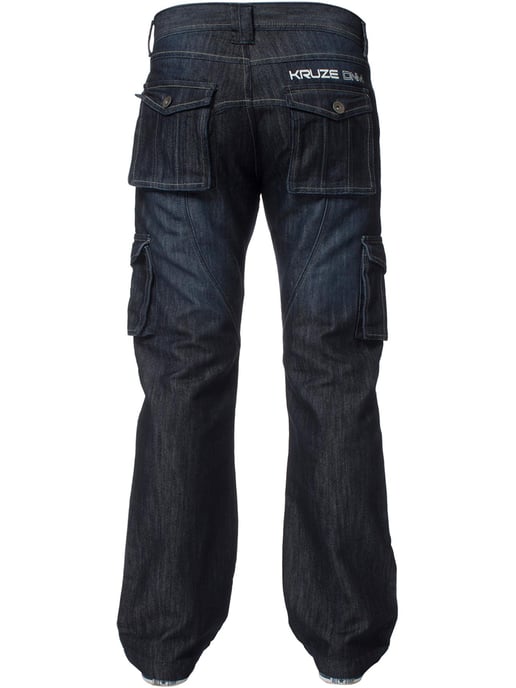 Kruze | Vaqueros Cargo Combat para Hombre - Azul Oscuro - Image 4