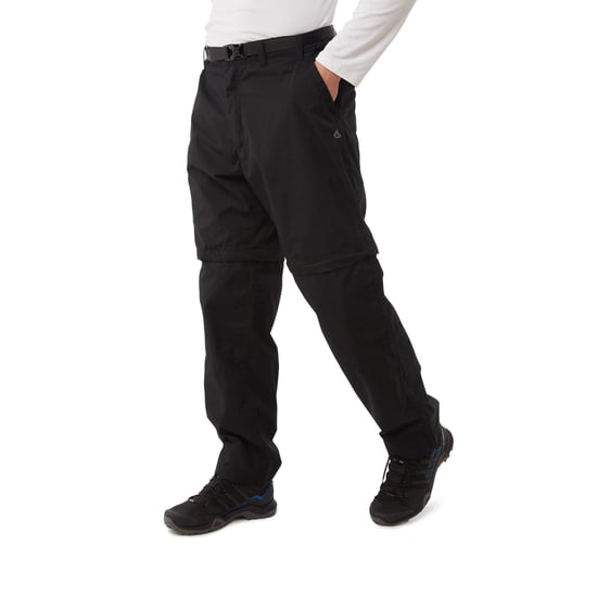 Craghoppers Mens Expert Kiwi Convertible Tailored Cargo Trousers (Black) - Image 2
