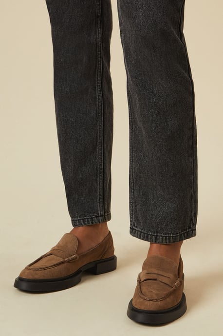 Faith Suede Chunky Penny Loafer - Image 1
