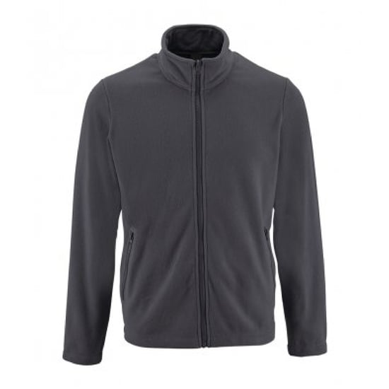 SOLS Mens Norman Fleece Jacket (Charcoal) - Image 1