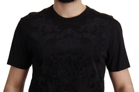 Camiseta de algodón de hombre Negra DG Barroca de Dolce & Gabbana - Image 2