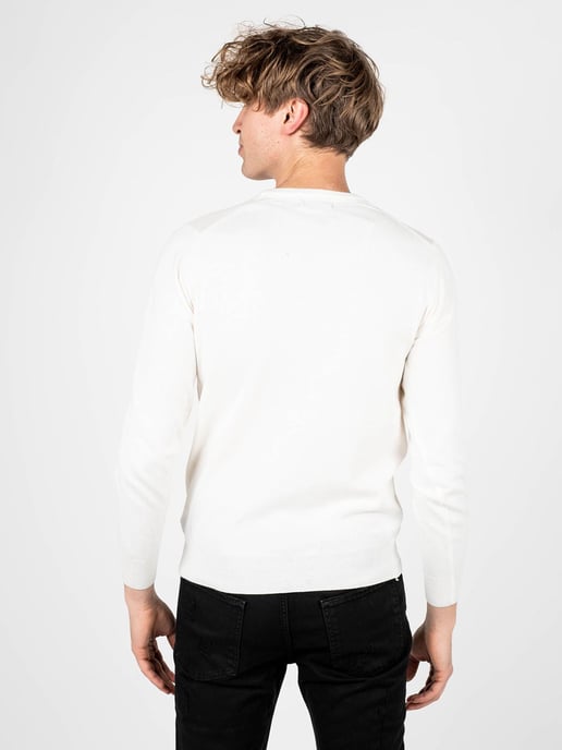 Xagon Man Suéter C-neck del hombre cremoso - Image 4