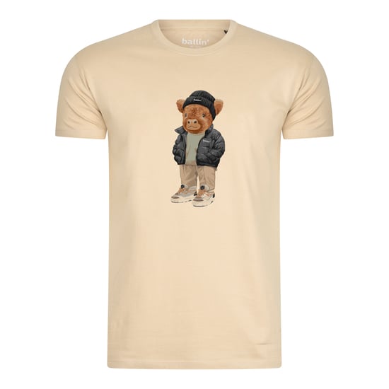 Ballin Est. 2013 Tee SS Cool Cow Tee Beige - Image 1