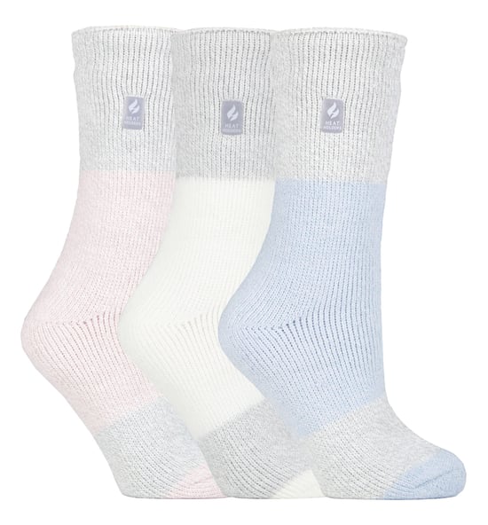 HEAT HOLDERS - 3 Pack Multipack Ladies Insulated Thermal Socks for Winter - Plain H&T - Image 1