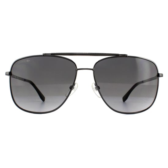 Lacoste Aviator Unisex Gunmetal Grey Gradient Sunglasses