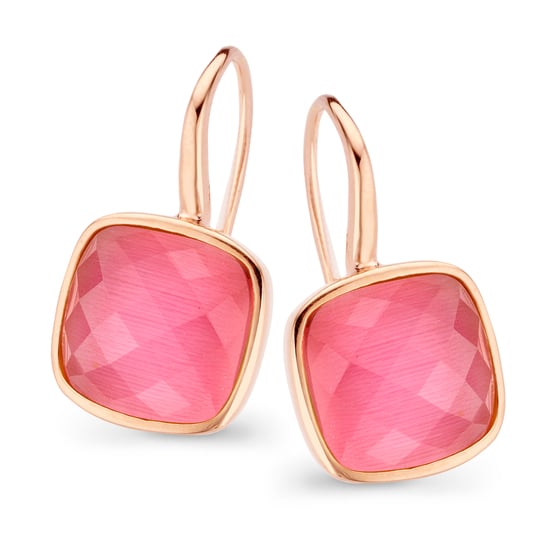 Orphelia 'Isabella' Women's 925 Sterling Silver Drop Earrings - Rose ZO-7198/PI - Image 1