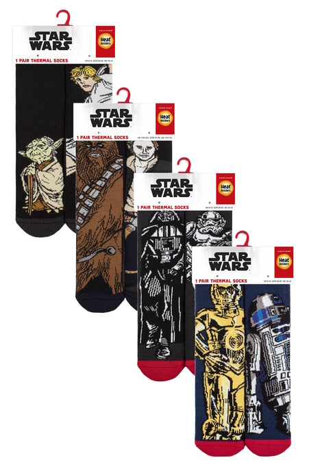 4 Pares Multipack Calcetines Niños Invierno Lite Star Wars | Calentadores | Calcetines Térmicos Gruesos Calentitos Novedad Diseño Divertido - Star Wars - Image 2