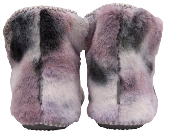 Dunlop - Botines de felpa con pompones para mujeres, con memory foam (7, Gris/Mink) - Image 2