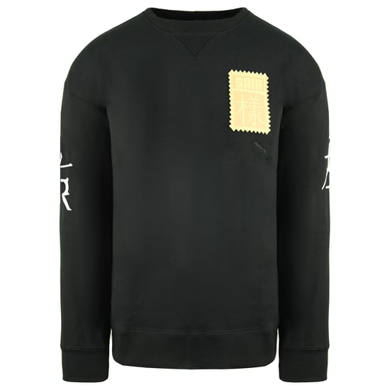 Puma x Michael Lau Long Sleeve Crew Neck Black Mens Sweatshirt 530352 01