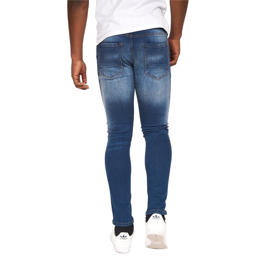 Crosshatch Mens Barbeck Slim Jeans (Tinted Blue) - Image 2