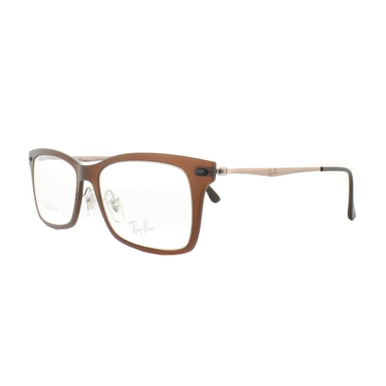 Montura de Gafas Ray-Ban RX 7039 5450 Marrón Mate Oscuro Hombre Mujer 53mm - Image 2