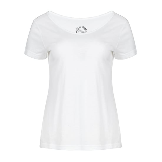 Elegante Top de Algodón Tencel con Escote Redondo - Image 1