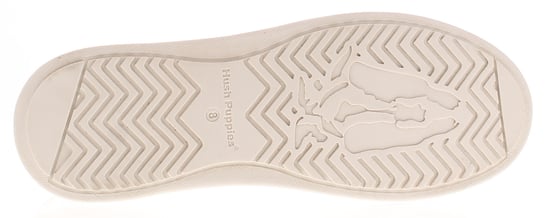 Hush Puppies Womens Trainers Chunky Camille Leather Lace Up white - Image 5