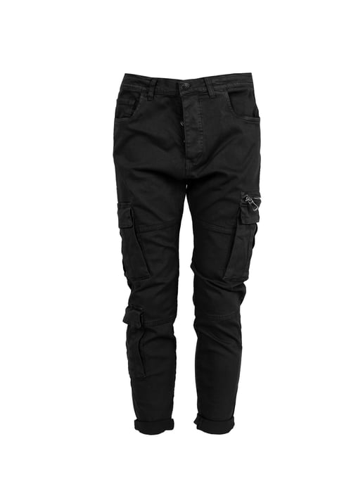 Xagon Pantalones Cargo del hombre negro - Image 1
