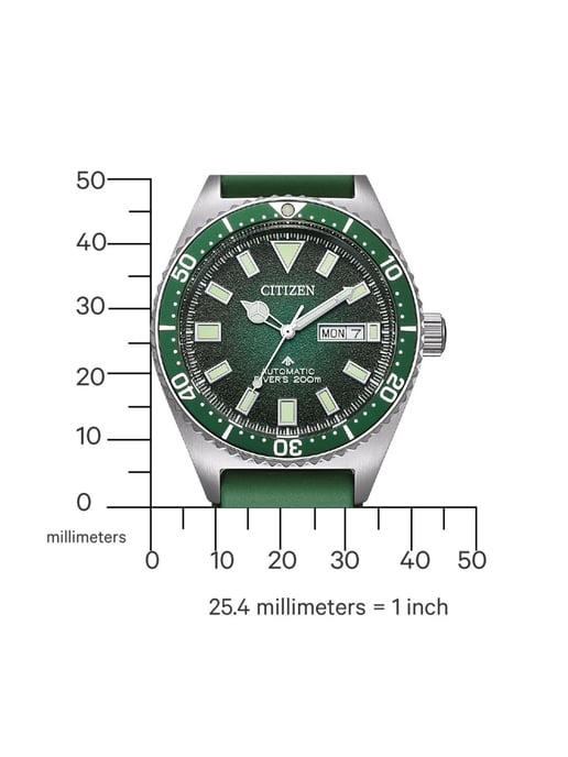 Citizen Promaster Marine Men's Green Watch NY0121-09XE - Image 3