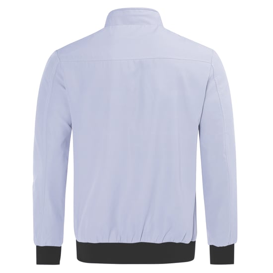 Men's Bomber Jacket with Stand-Up Collar, Transitional Jacket for Autumn, Casual Sports Jacket Light Gray - Image 3