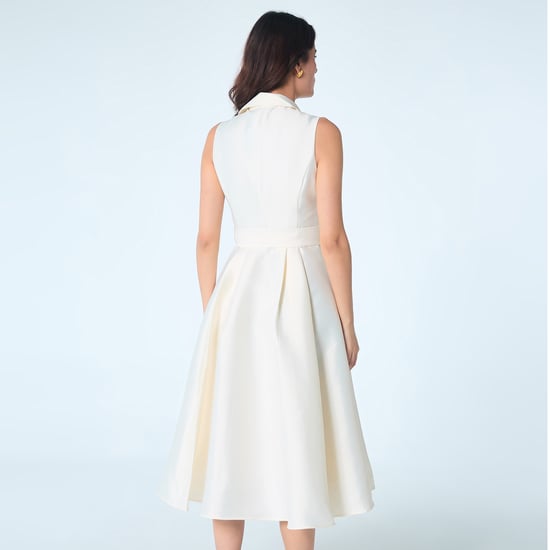 Fit-and-flare taffeta beaded cocktail dress - Image 3