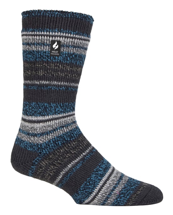 Calentadores - Calcetines térmicos extra gruesos para hombre | Calcetines aislantes de vellón esponjoso | Regalos para hombre - Carbón (Bari) - Image 1