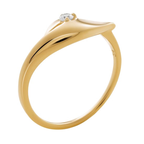 Orphelia 'Milan' Women's 925 Sterling Silver Ring - Gold ZR-7519/G - Image 5