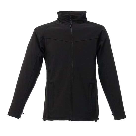 Regatta Professional Mens Uproar Softshell Wind Resistant Fleece Jacket (Black/Black)