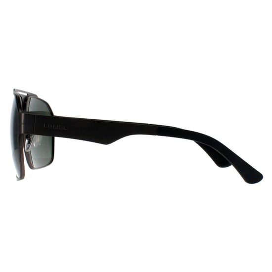 Police Aviator Hombre Baquelita Mate Satinado Gris Verde Polarizado SPLL08 Cumbre 1 - Image 2