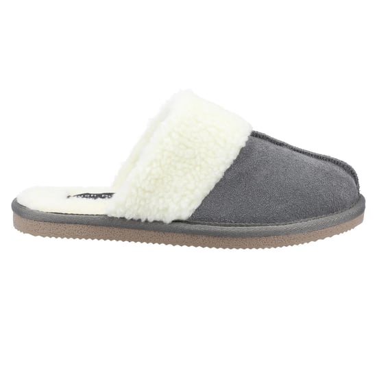 Hush Puppies Womens/Ladies Arianna Suede Slippers (Grey) - Image 4