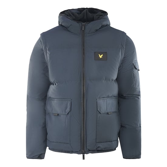 Chaqueta acolchada 2 en 1 Ripstop azul marino de Lyle & Scott - Image 1