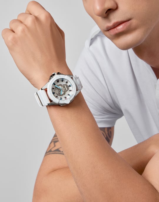 Philipp Plein The $kull Unisex's White Watch PWAAA1521 - Image 3