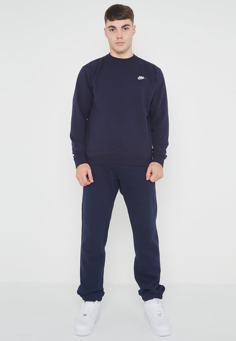 Joggers de polar Nike NSW Club para hombre, color azul marino - Image 4