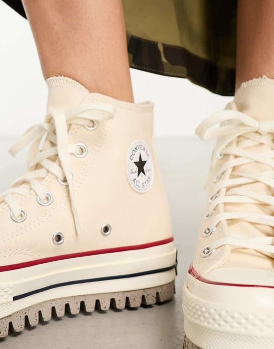 Converse CT70 Trek Hi trainers in white - Image 4