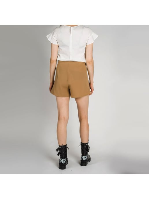 Armani Exchange Shorts Mujer Beige - Image 3