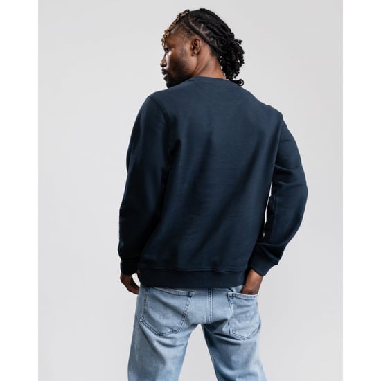 Belstaff Mens Crew Neck Sweatshirt With Logo Patch - Image 2