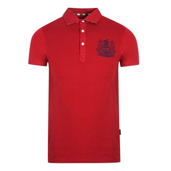 Polo rojo con logo en el pecho Aldis de Aquascutum - Image 1
