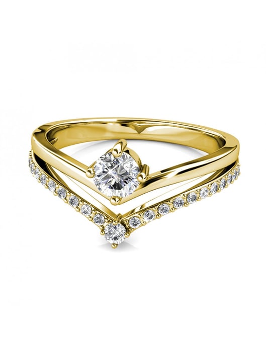 Anillo Zinnia - Oro y Cristal - Image 4