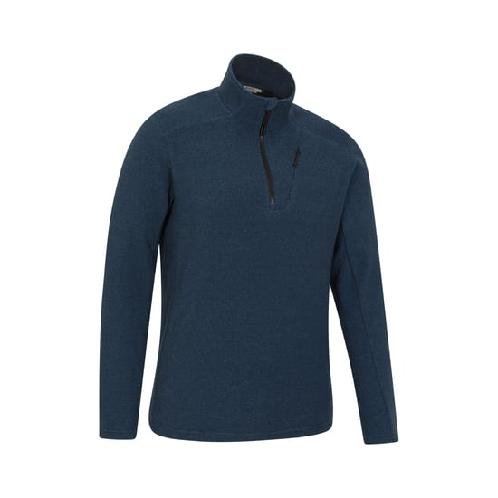 Mountain Warehouse Mens Ridge Half Zip Fleece Top (Blue) - Image 3